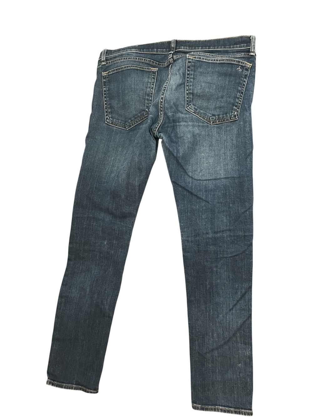 rag & bone Women's Skinny Jeans in Medium Blue Wash - Picture 5 of 6